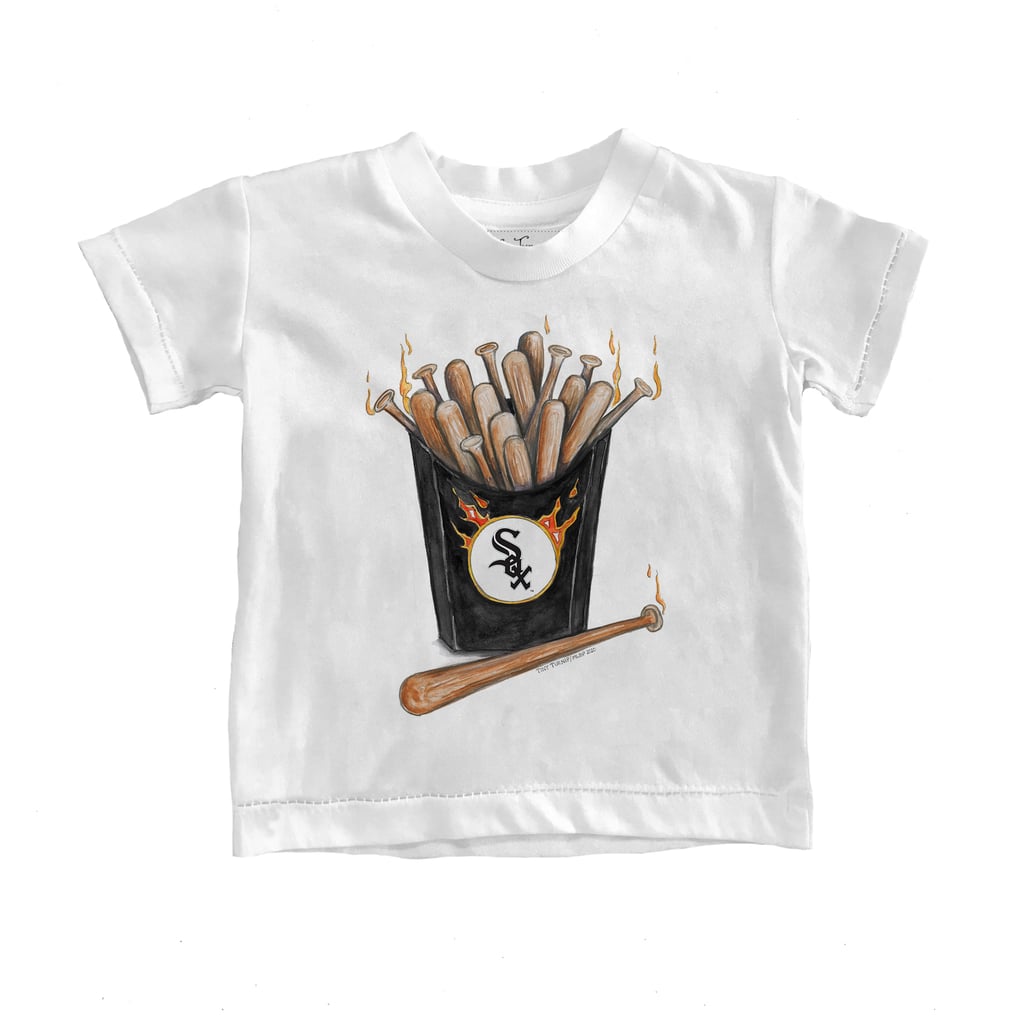 Chicago White Sox Tiny Turnip Youth Hot Bats T-Shirt - White