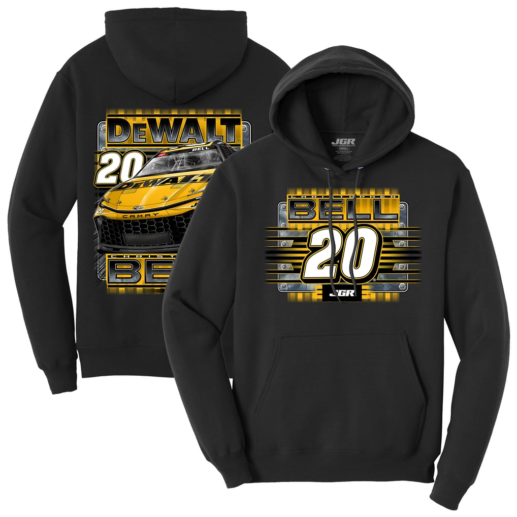 Christopher Bell Joe Gibbs Racing Team Collection DEWALT Pullover Hoodie - Charcoal