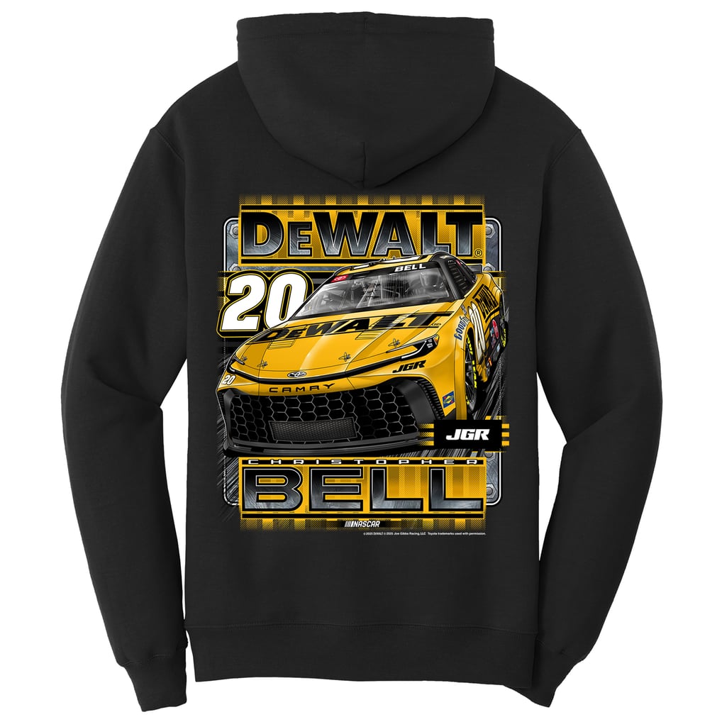Christopher Bell Joe Gibbs Racing Team Collection DEWALT Pullover Hoodie - Charcoal