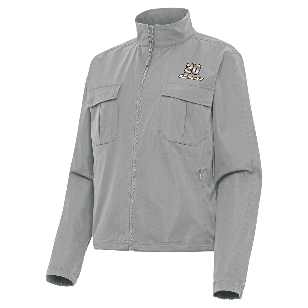  Christopher Bell Antigua Women's Even Par Full-Zip Jacket - Gray