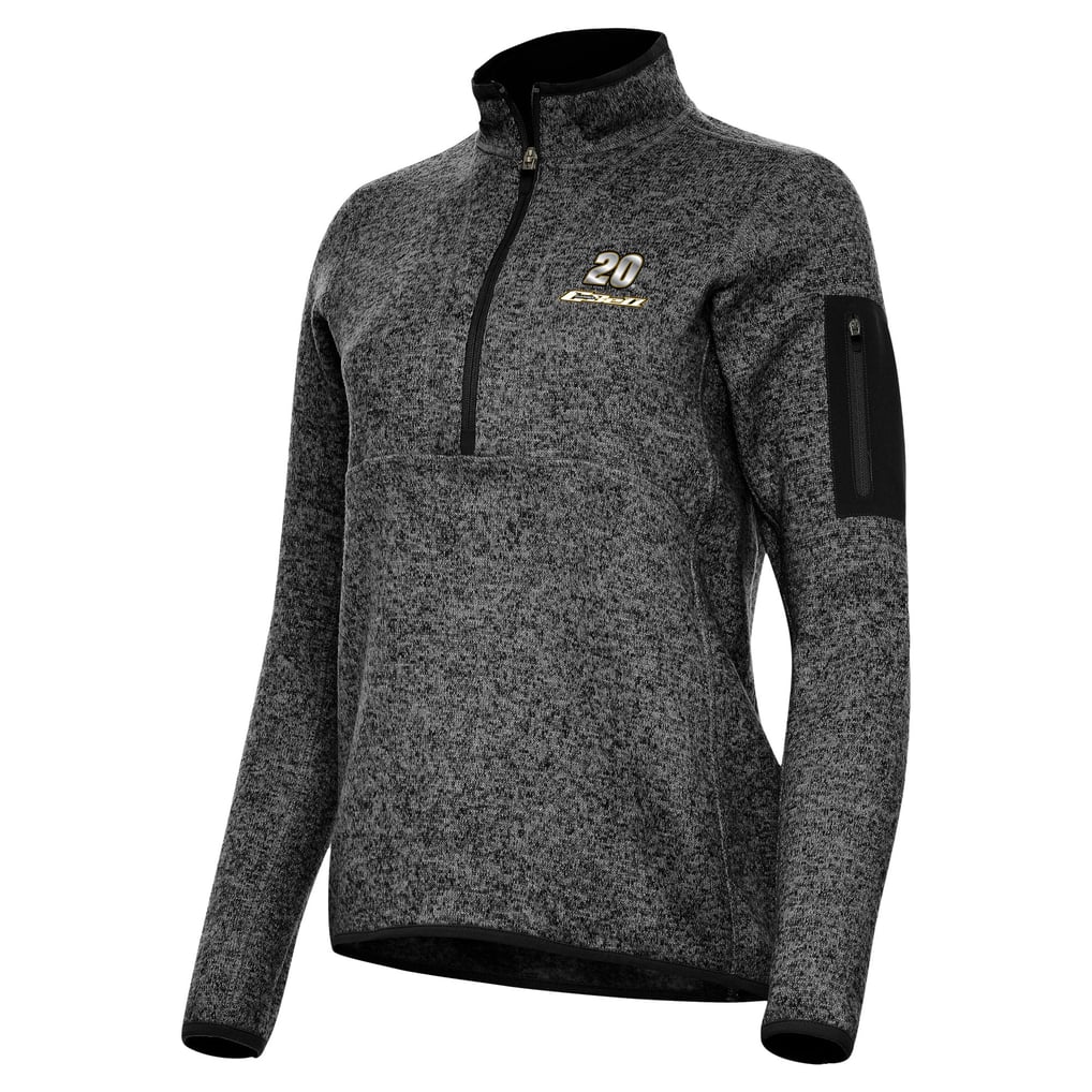 Christopher Bell Antigua Women's Fortune Half-Zip Pullover Jacket - Heather Black