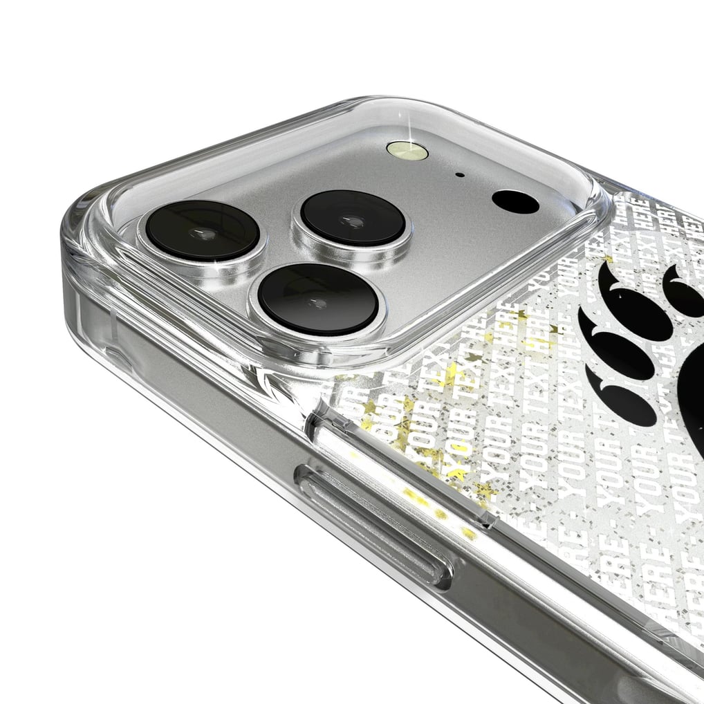 Cincinnati Bearcats iPhone Endzone Personalized Glitter Case