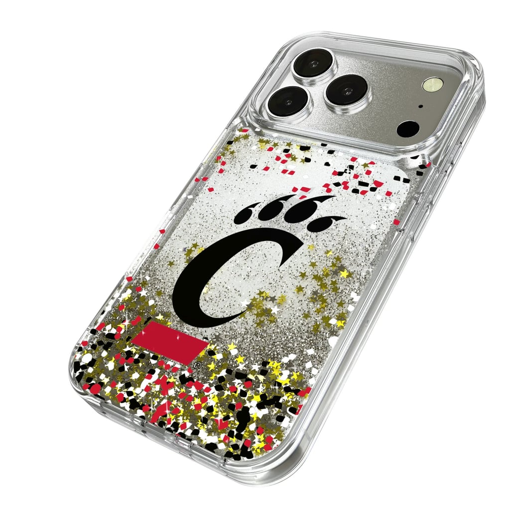 Cincinnati Bearcats iPhone Glitter Confetti Design Case
