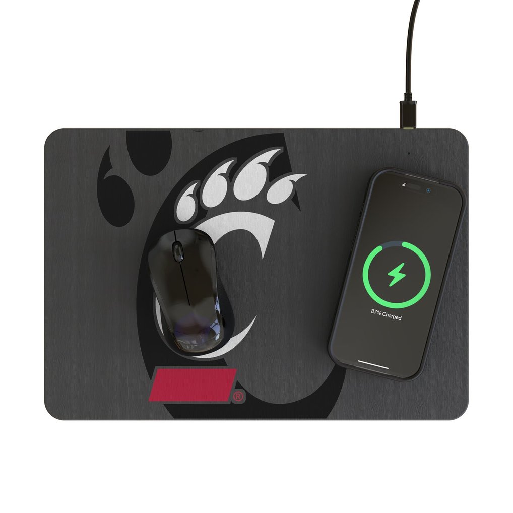 Cincinnati Bearcats Keyscaper Personalized 15W Fast Wireless Charger and Mouse Pad