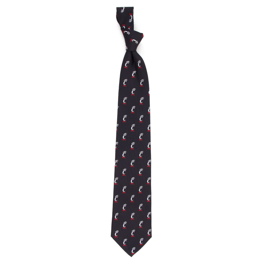 Cincinnati Bearcats Echo Woven Silk Tie - Black