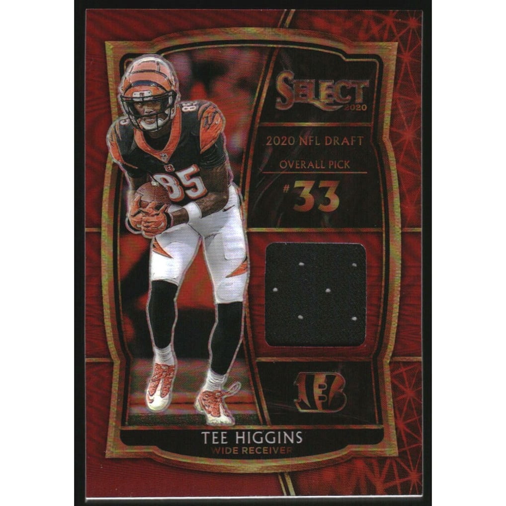2020 Select Draft Selections Memorabilia Prizm Red #13 Tee Higgins