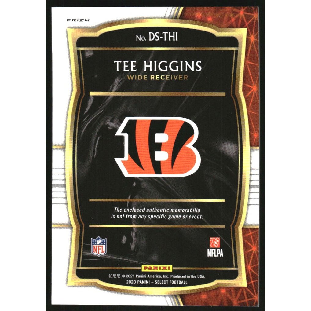 2020 Select Draft Selections Memorabilia Prizm Red #13 Tee Higgins