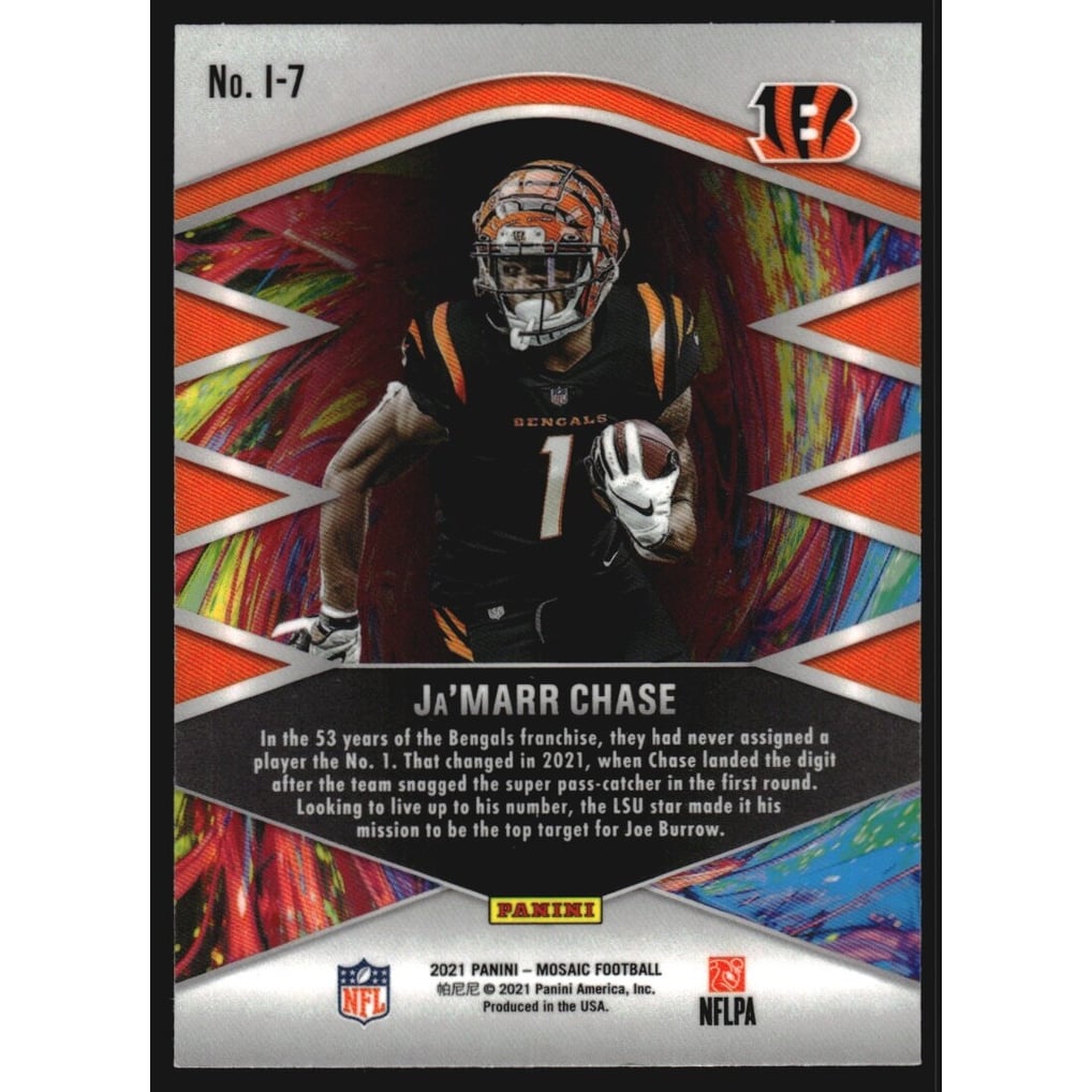 2021 Panini Mosaic Introductions #7 Ja'Marr Chase