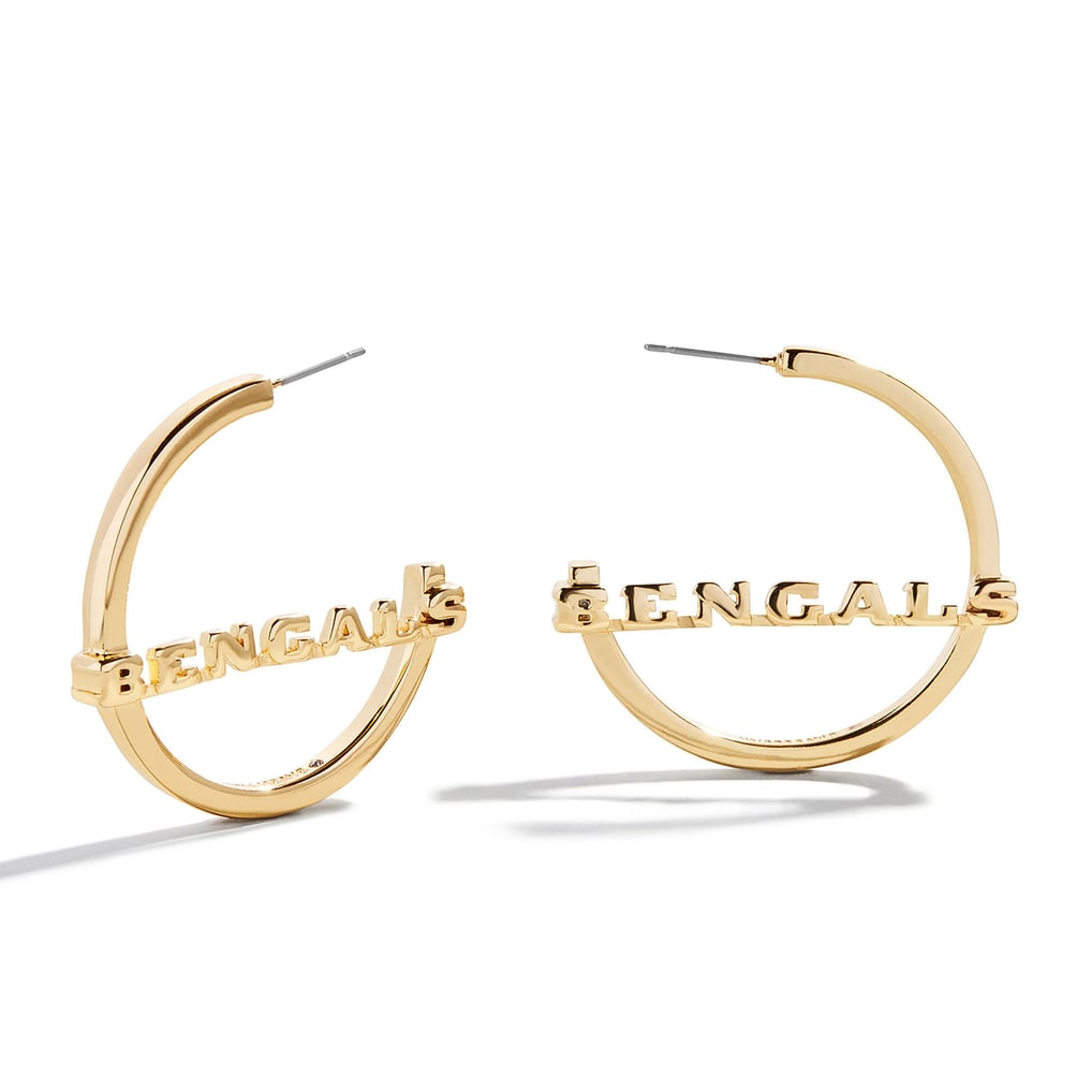 Cincinnati Bengals BaubleBar Wordmark Hoop Earrings