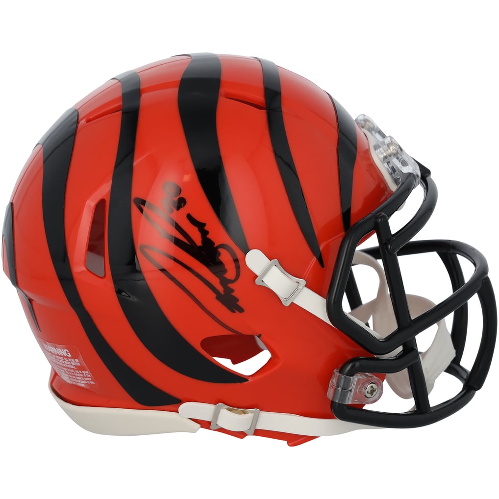 Chase Brown Cincinnati Bengals Autographed Fanatics Authentic Riddell Speed Mini Helmet  