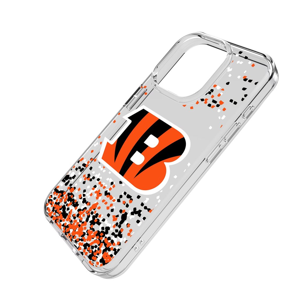 Cincinnati Bengals iPhone Clear Case with Confetti Design