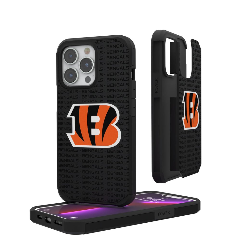 Cincinnati Bengals iPhone Rugged Case with Text Design