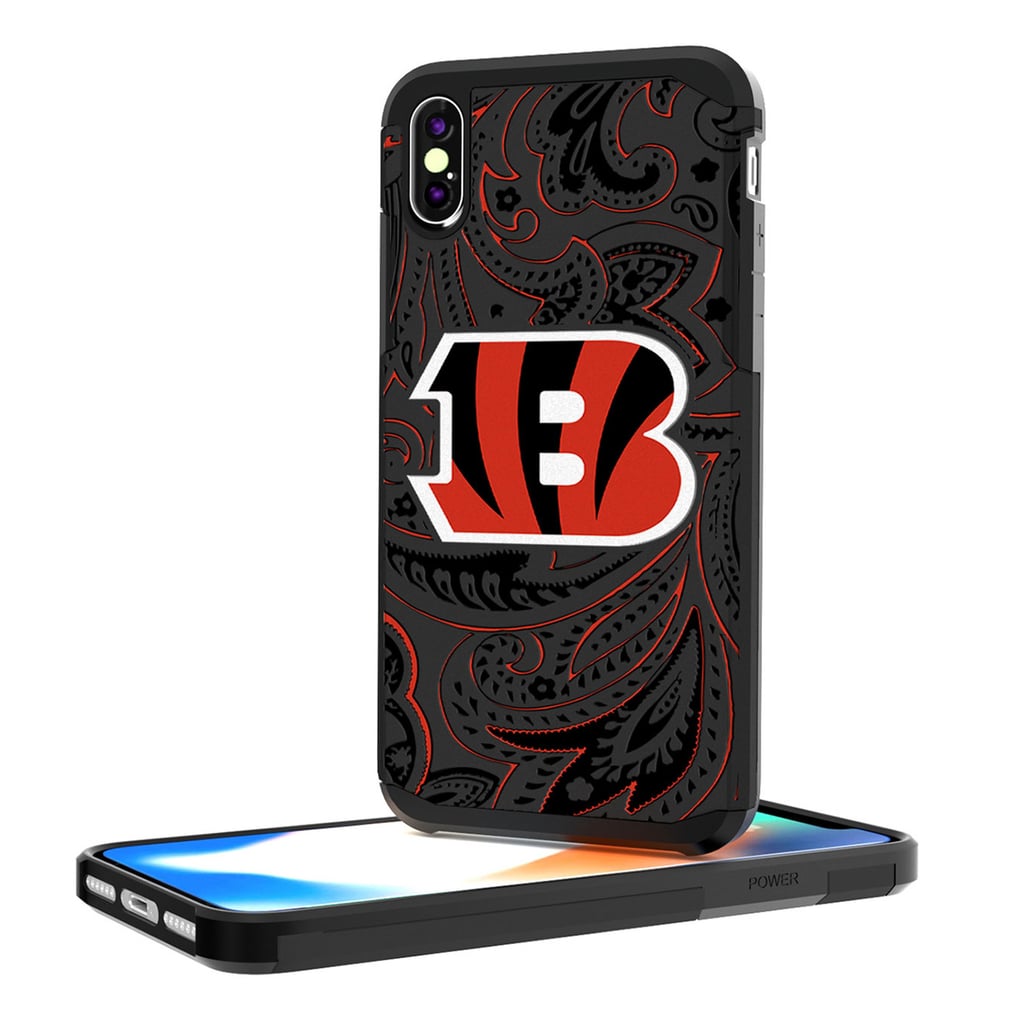Cincinnati Bengals iPhone Rugged Paisley Design Case