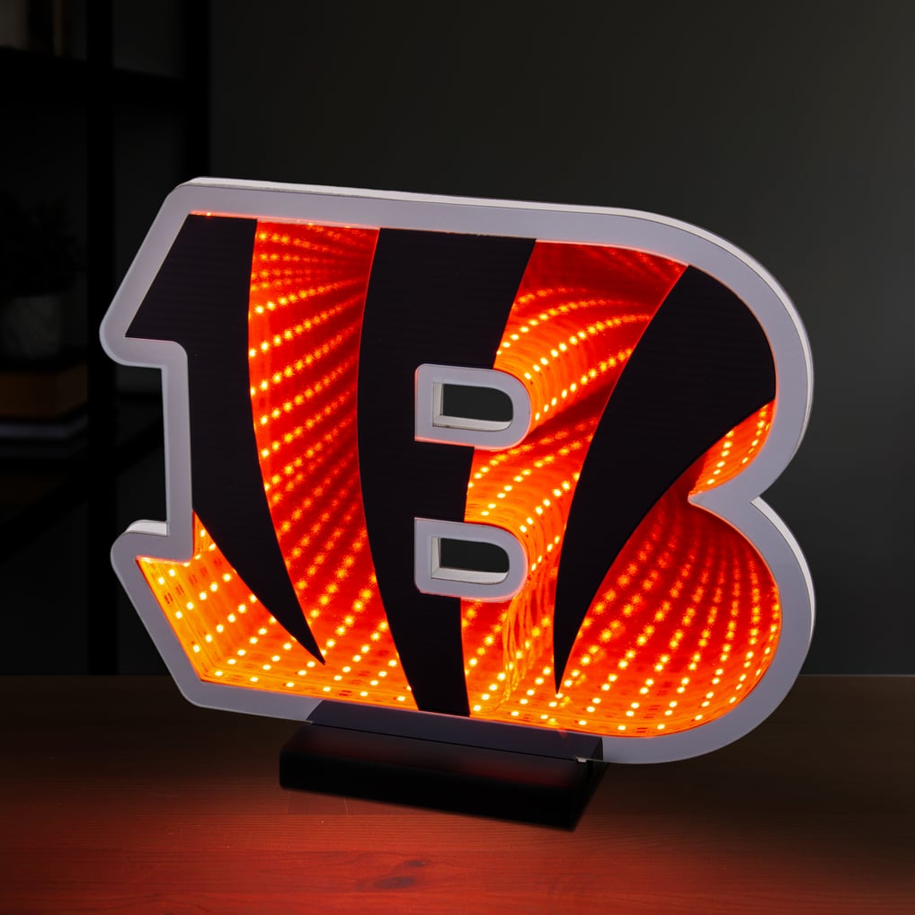 Cincinnati Bengals LED Infinity Logo Light