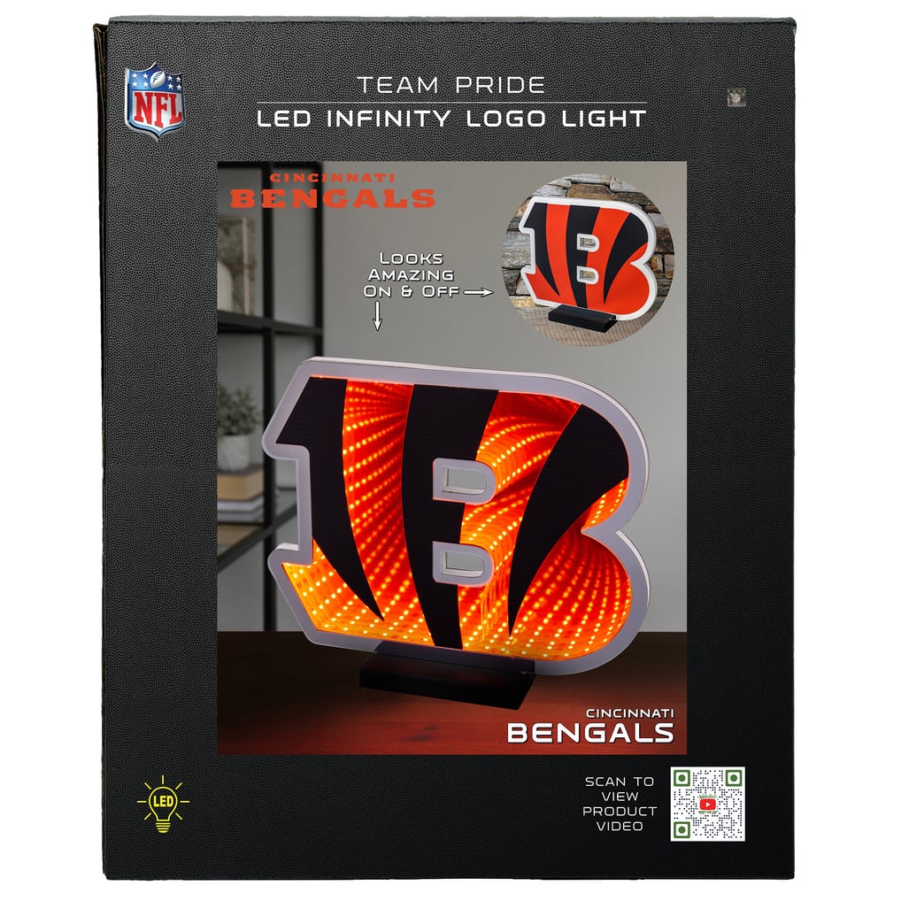 Cincinnati Bengals LED Infinity Logo Light