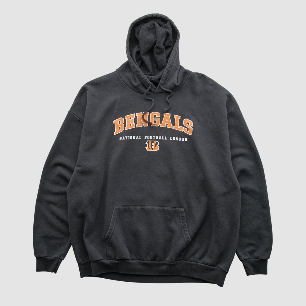 Cincinnati Bengals NFL 2000s Hooded Pullover Sweatshirt - Black - M by Fanatics Real Vintage