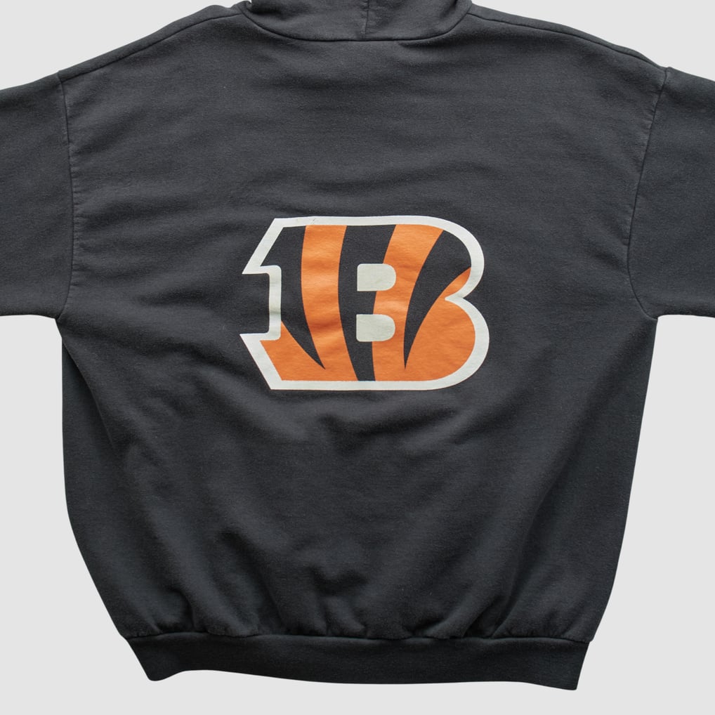 Cincinnati Bengals NFL 2000s Hooded Pullover Sweatshirt - Black - M by Fanatics Real Vintage