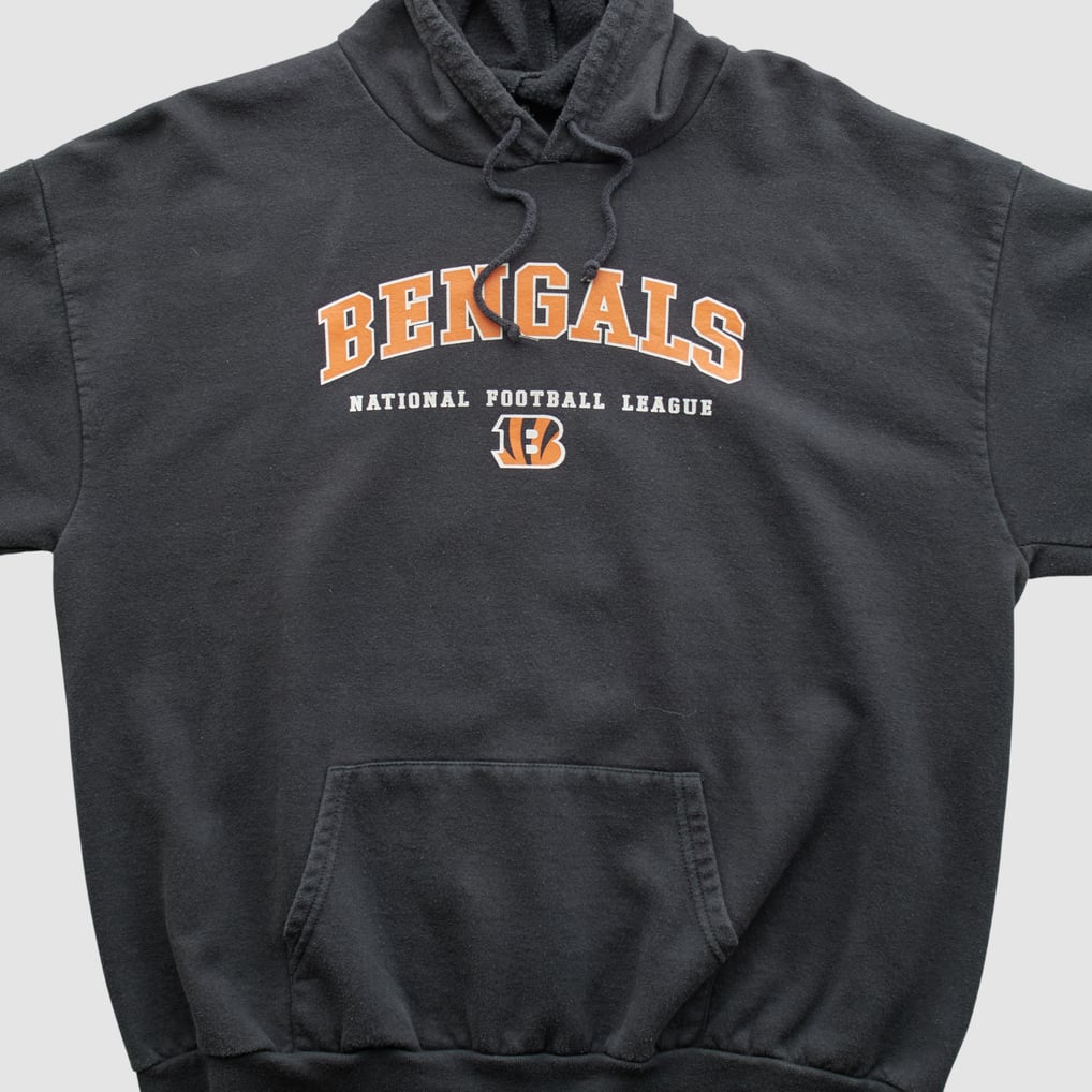 Cincinnati Bengals NFL 2000s Hooded Pullover Sweatshirt - Black - M by Fanatics Real Vintage