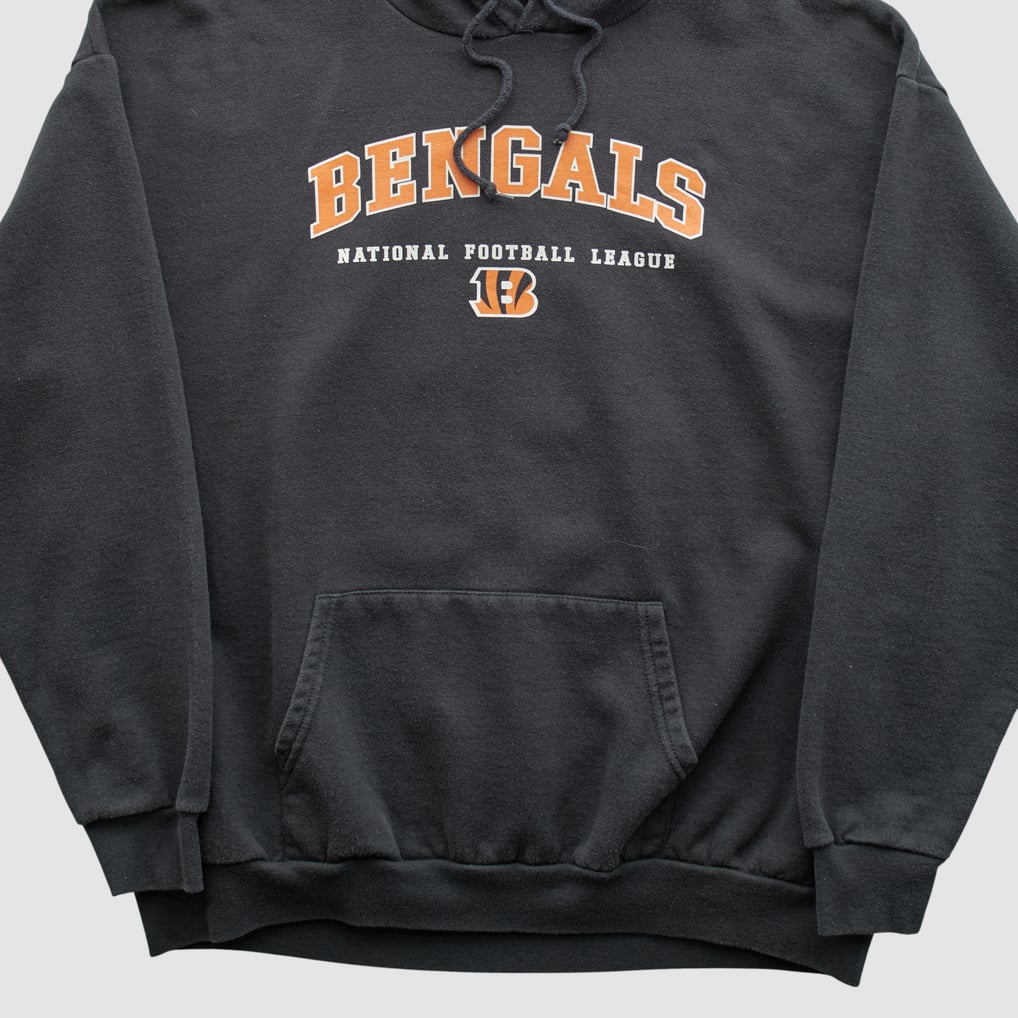Cincinnati Bengals NFL 2000s Hooded Pullover Sweatshirt - Black - M by Fanatics Real Vintage