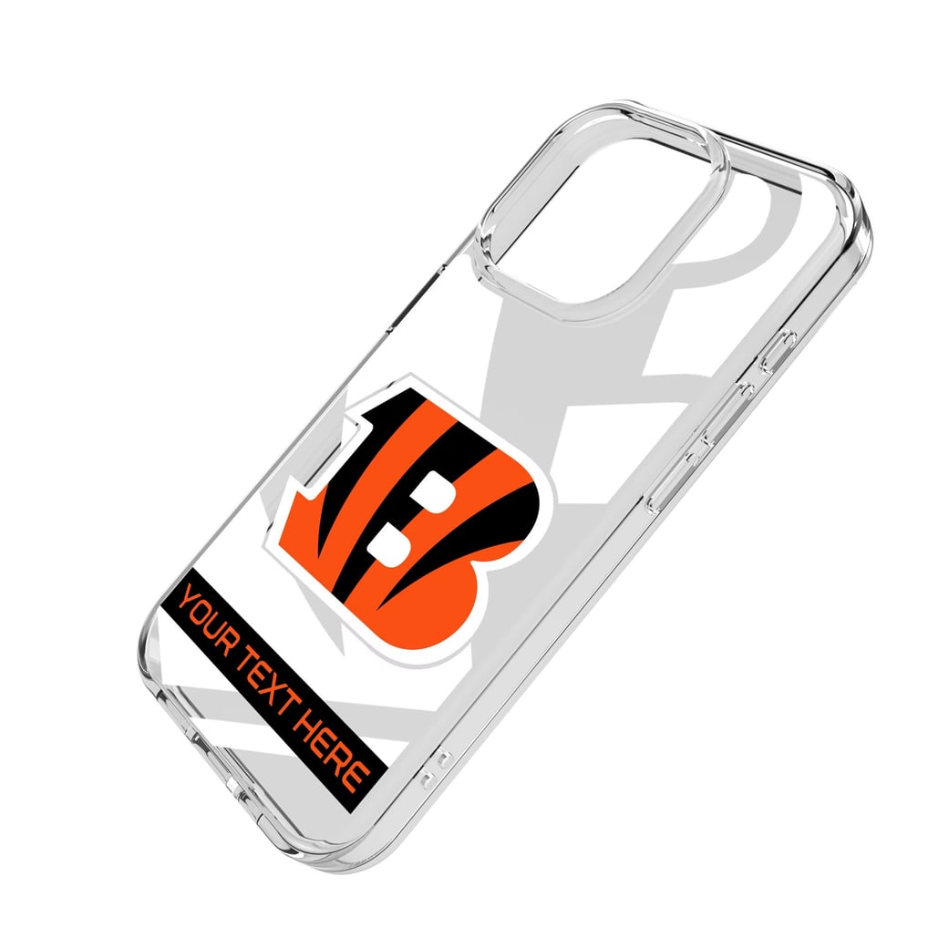 Cincinnati Bengals Personalized Tilt Design iPhone Clear Case