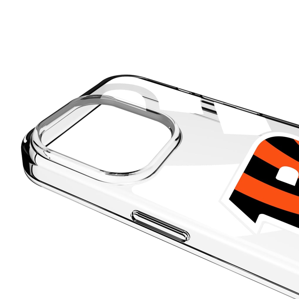 Cincinnati Bengals Personalized Tilt Design iPhone Clear Case