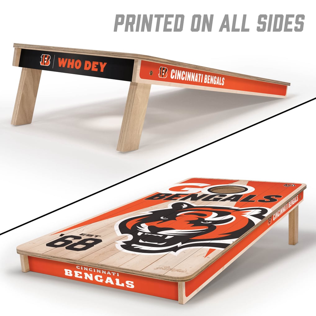 Cincinnati Bengals IDNA 2' x 4' Cornhole Game with Bags