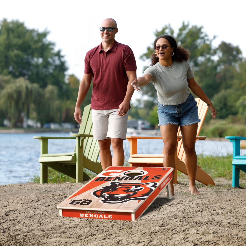 Cincinnati Bengals IDNA 2' x 4' Cornhole Game with Bags