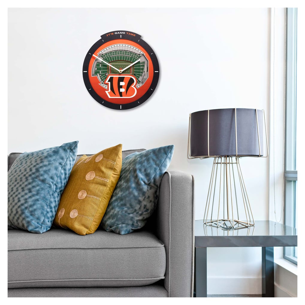 Cincinnati Bengals IDNA StadiumView 3D Wall Clock
