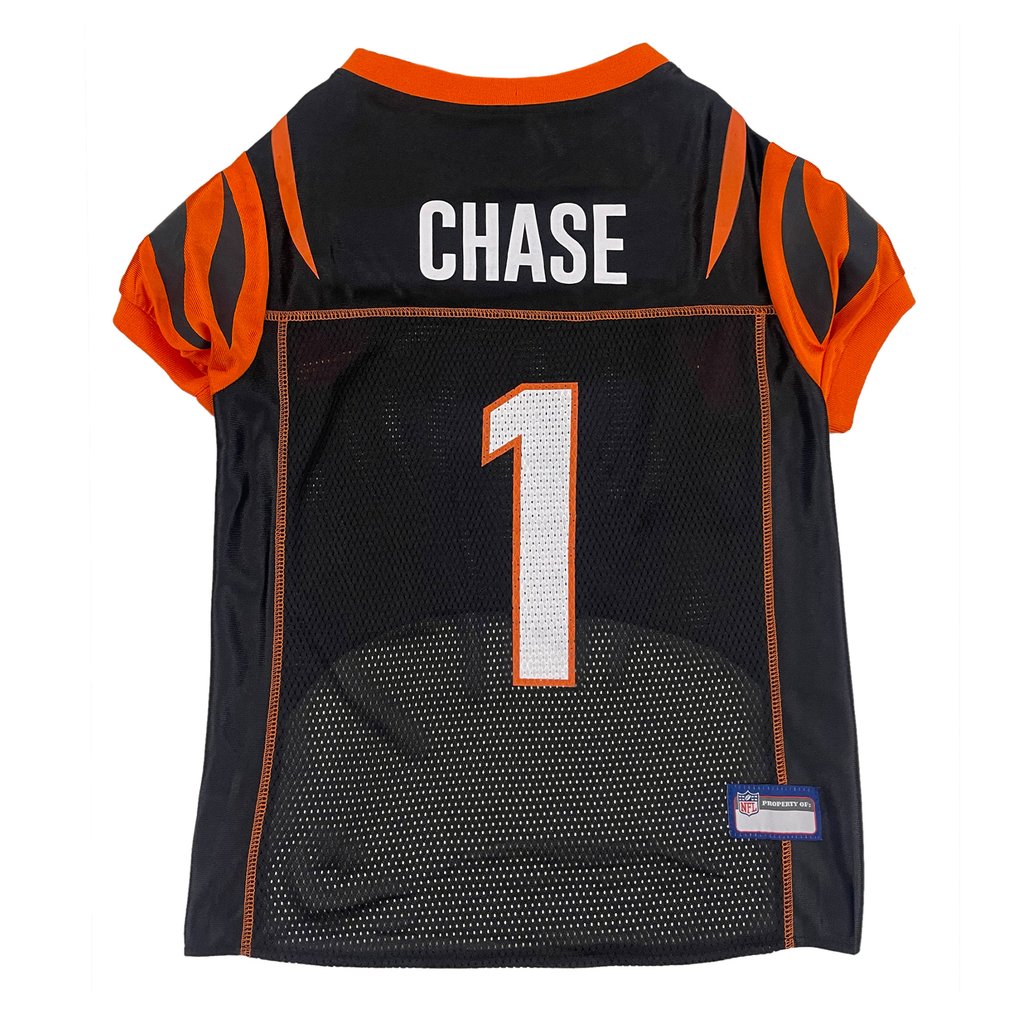 Ja'Marr Chase Cincinnati Bengals Player Pet Jersey - Black