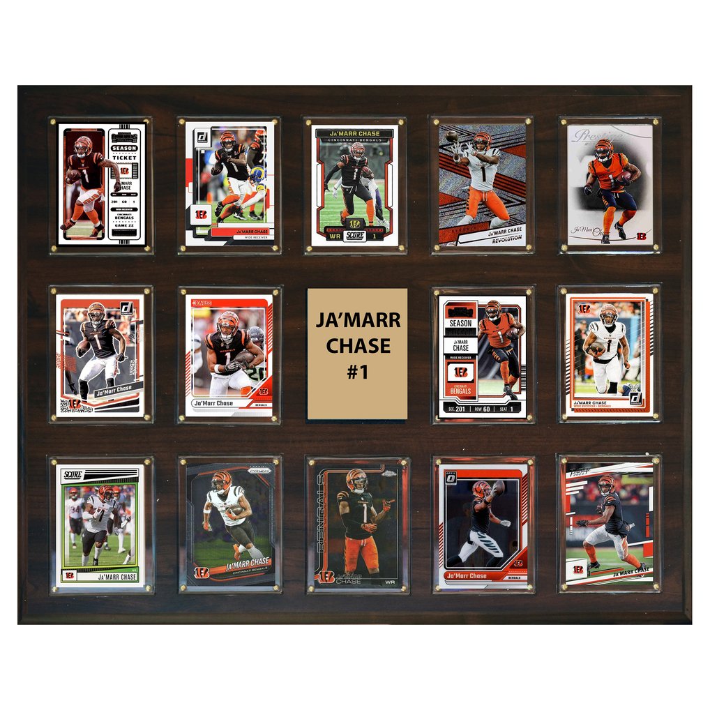 Ja'Marr Chase Cincinnati Bengals 16" x 20" Trading Card Plaque