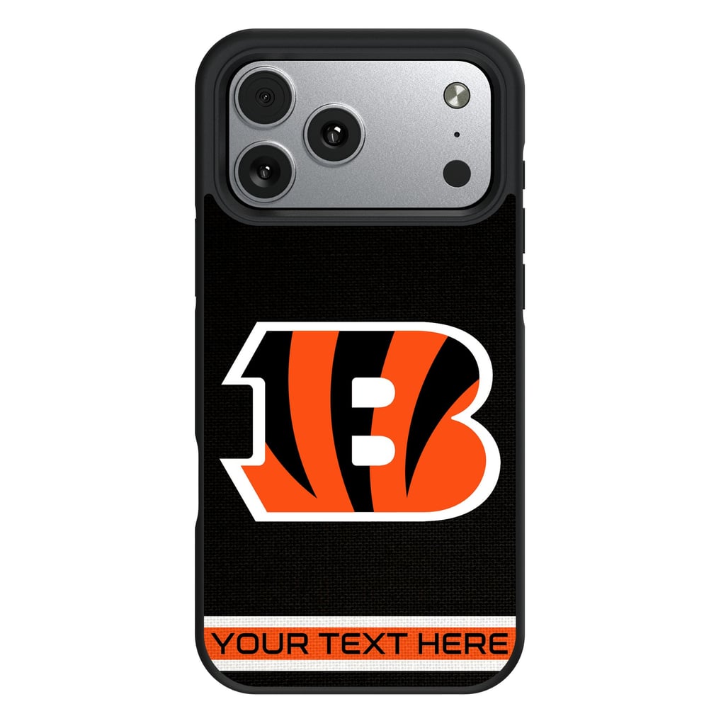 Cincinnati Bengals Keyscaper Personalized Bump Case with 8.2ft Drop Protection