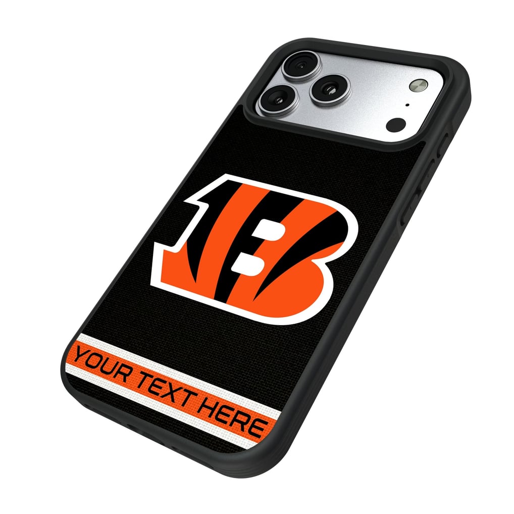 Cincinnati Bengals Keyscaper Personalized Bump Case with 8.2ft Drop Protection