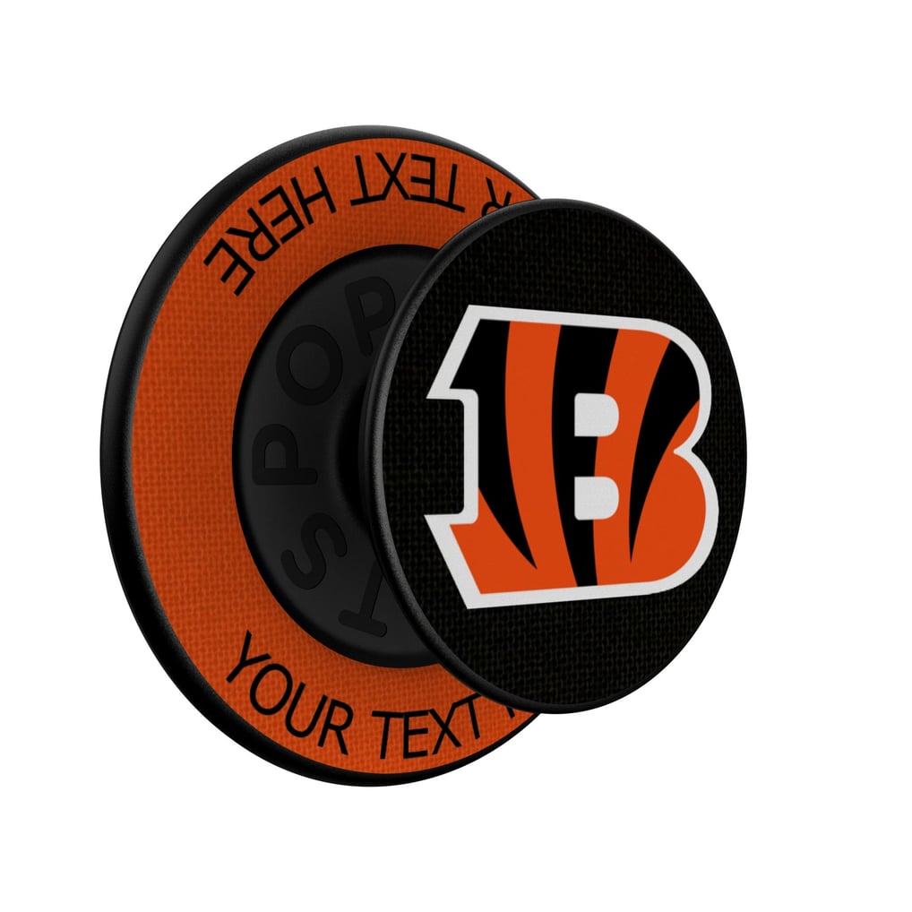 Cincinnati Bengals Keyscaper Personalized Endzone Solid PopSockets Magnetic Phone Grip & Stand