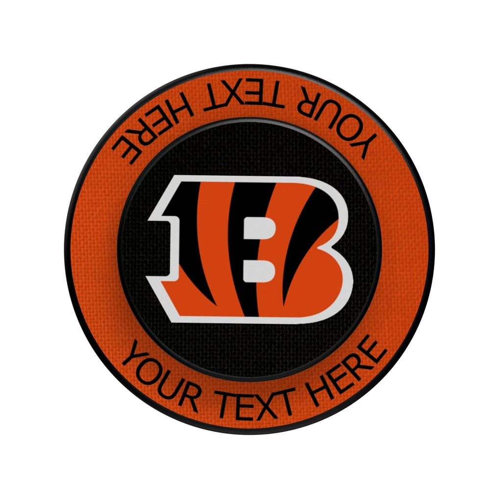 Cincinnati Bengals Keyscaper Personalized Endzone Solid PopSockets Magnetic Phone Grip & Stand