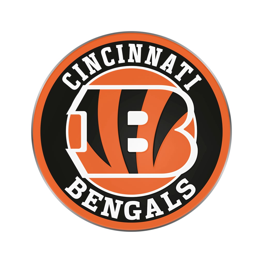 Cincinnati Bengals Logo Brands Embossed Color Auto Emblem
