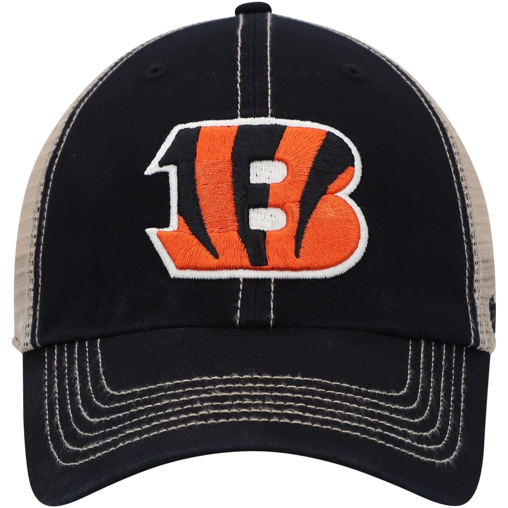 Cincinnati Bengals '47 Trawler Trucker Clean Up Snapback Hat - Black/Natural