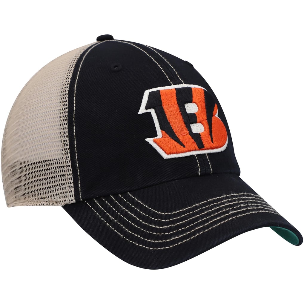 Cincinnati Bengals '47 Trawler Trucker Clean Up Snapback Hat - Black/Natural
