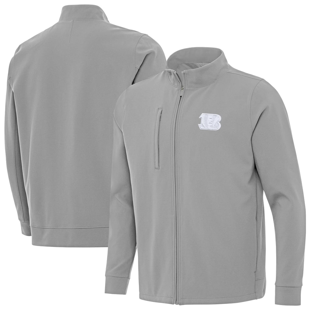  Cincinnati Bengals Antigua Regard Full-Zip Jacket - Gray