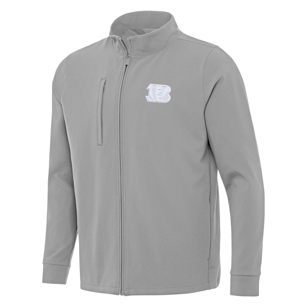  Cincinnati Bengals Antigua Regard Full-Zip Jacket - Gray