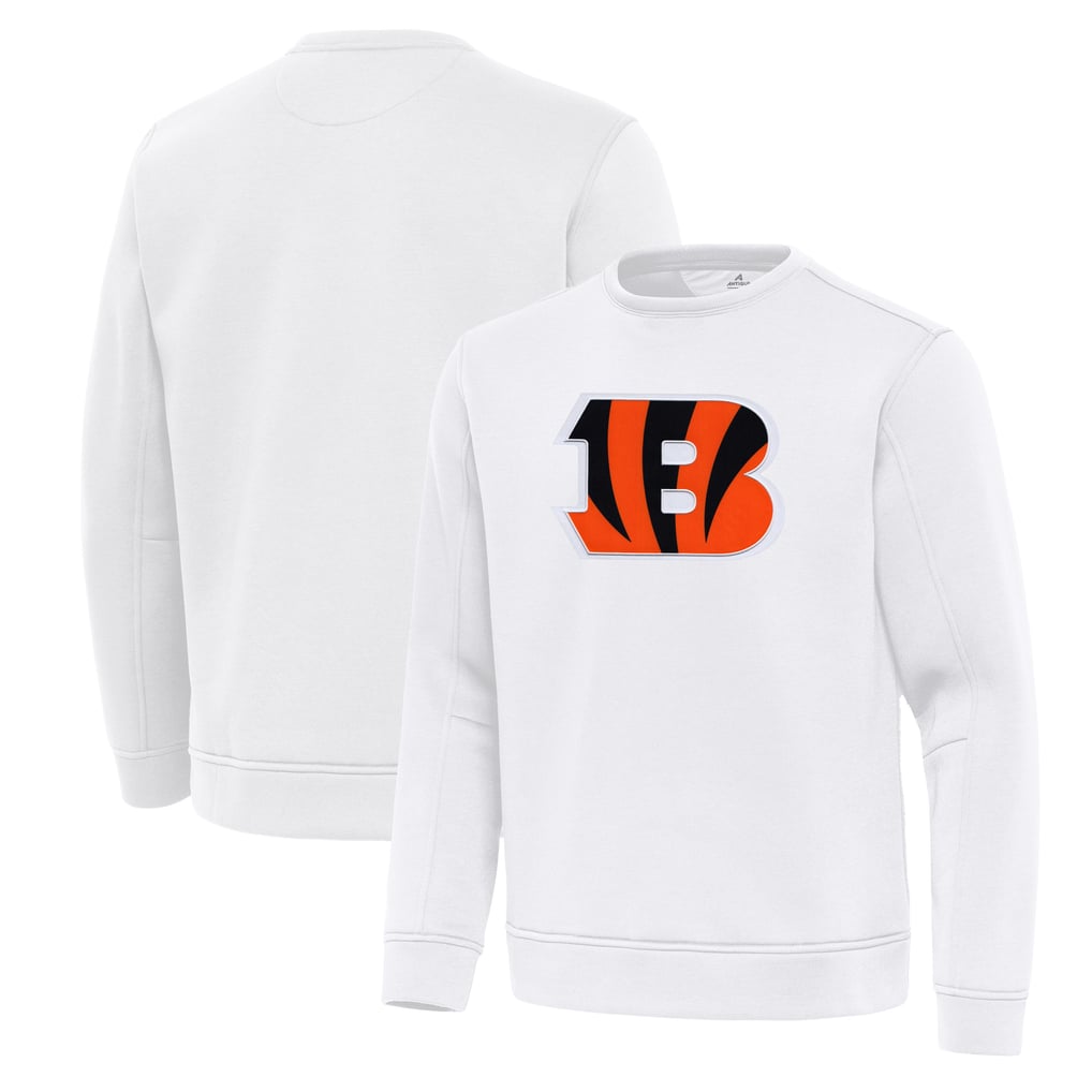 Cincinnati Bengals Antigua Relevant Lightweight Pullover Sweatshirt - White