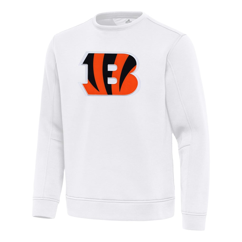 Cincinnati Bengals Antigua Relevant Lightweight Pullover Sweatshirt - White