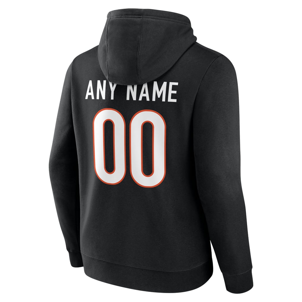 Cincinnati Bengals Big & Tall Team Authentic Custom Hoodie - Black
