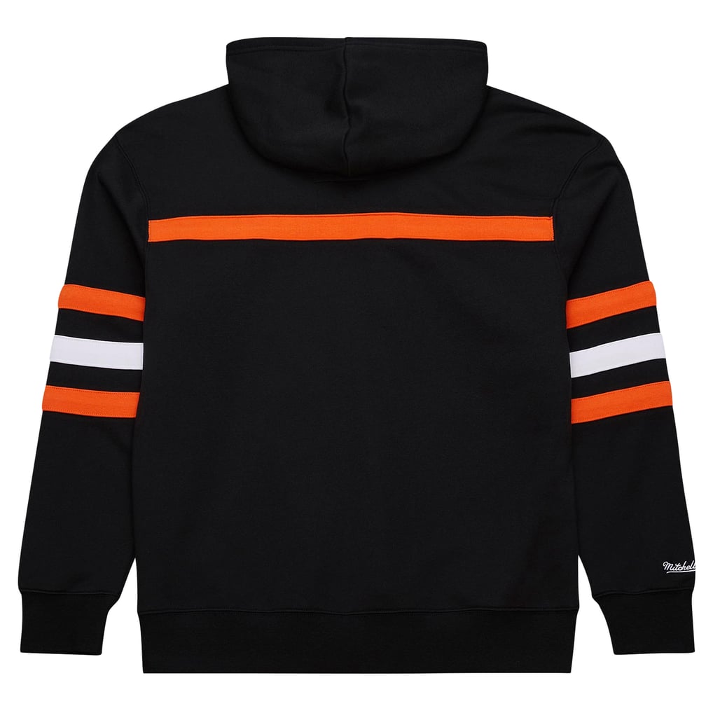  Cincinnati Bengals Vintage Logo Head Coach Fleece Pullover Hoodie - Black