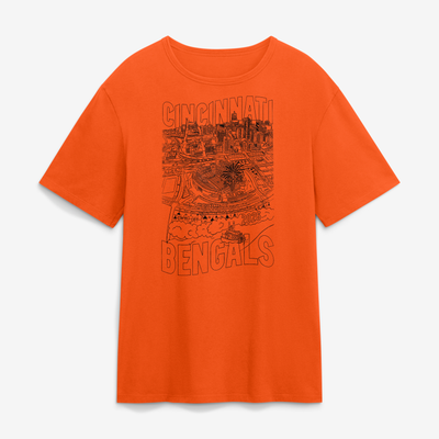 Cincinnati Bengals Fanatics 2026 Open In Orange T-Shirt - Orange