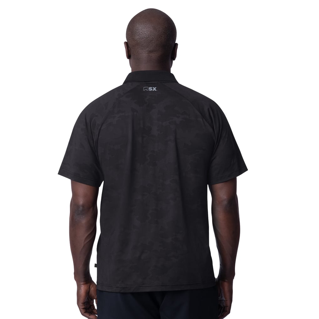 Cincinnati Bengals MSX by Michael Strahan Baseline Raglan Polo - Black