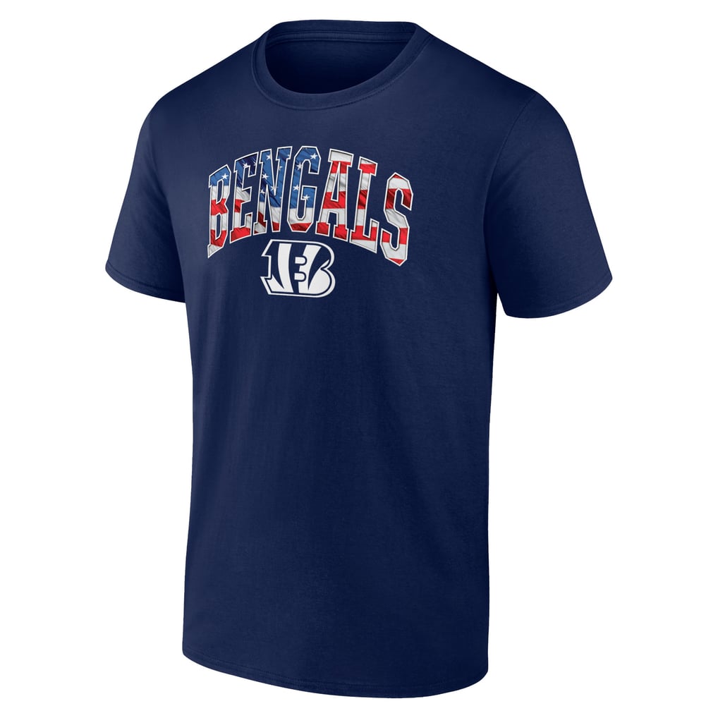 Cincinnati Bengals Banner Wave Logo T-Shirt - Navy