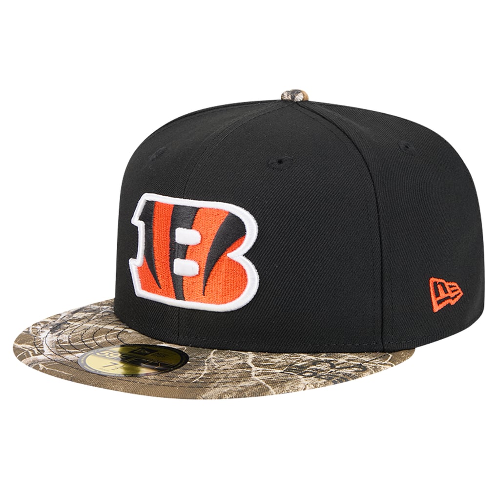 New Era Cincinnati Bengals Black Active Two-Tone Camo 59FIFTY Fitted Hat