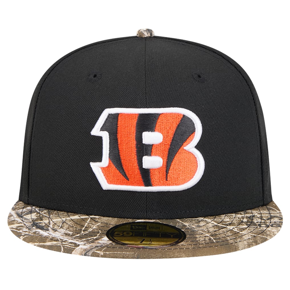 New Era Cincinnati Bengals Black Active Two-Tone Camo 59FIFTY Fitted Hat