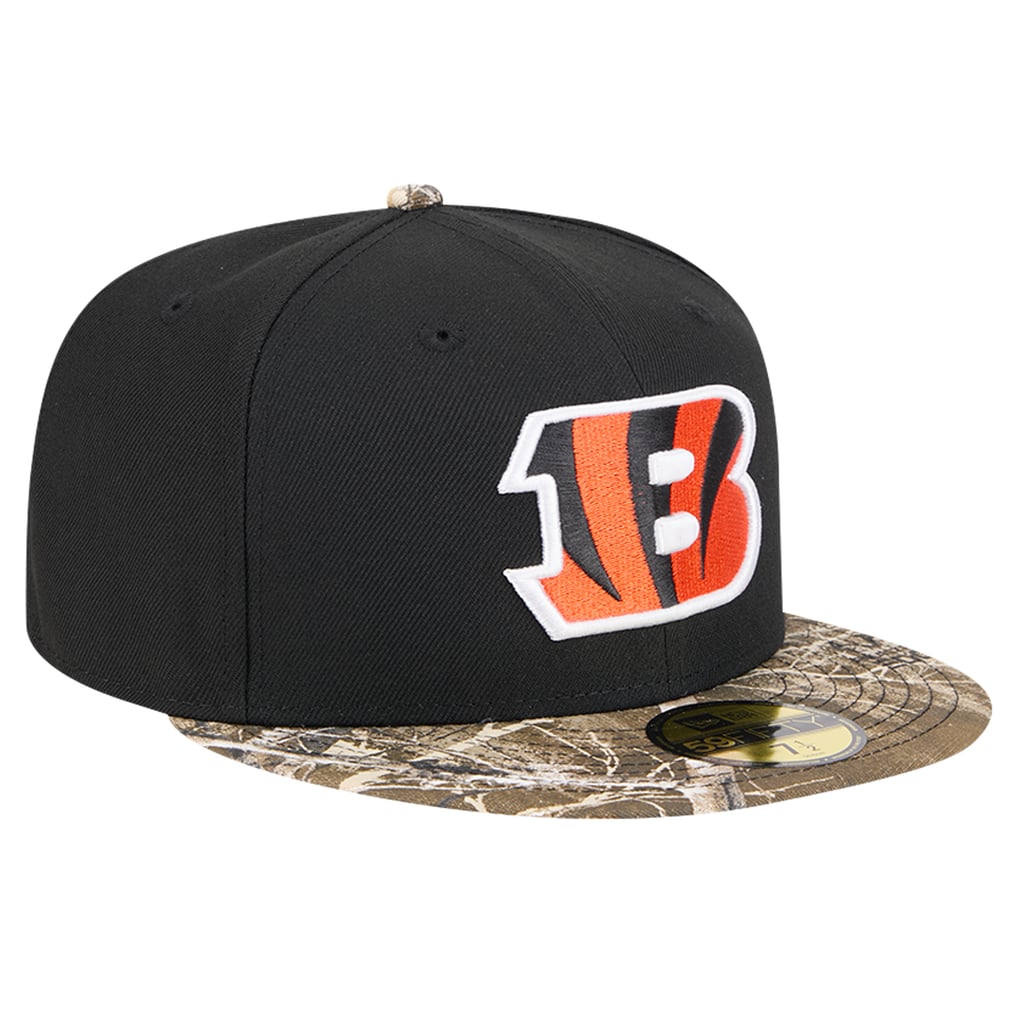 New Era Cincinnati Bengals Black Active Two-Tone Camo 59FIFTY Fitted Hat