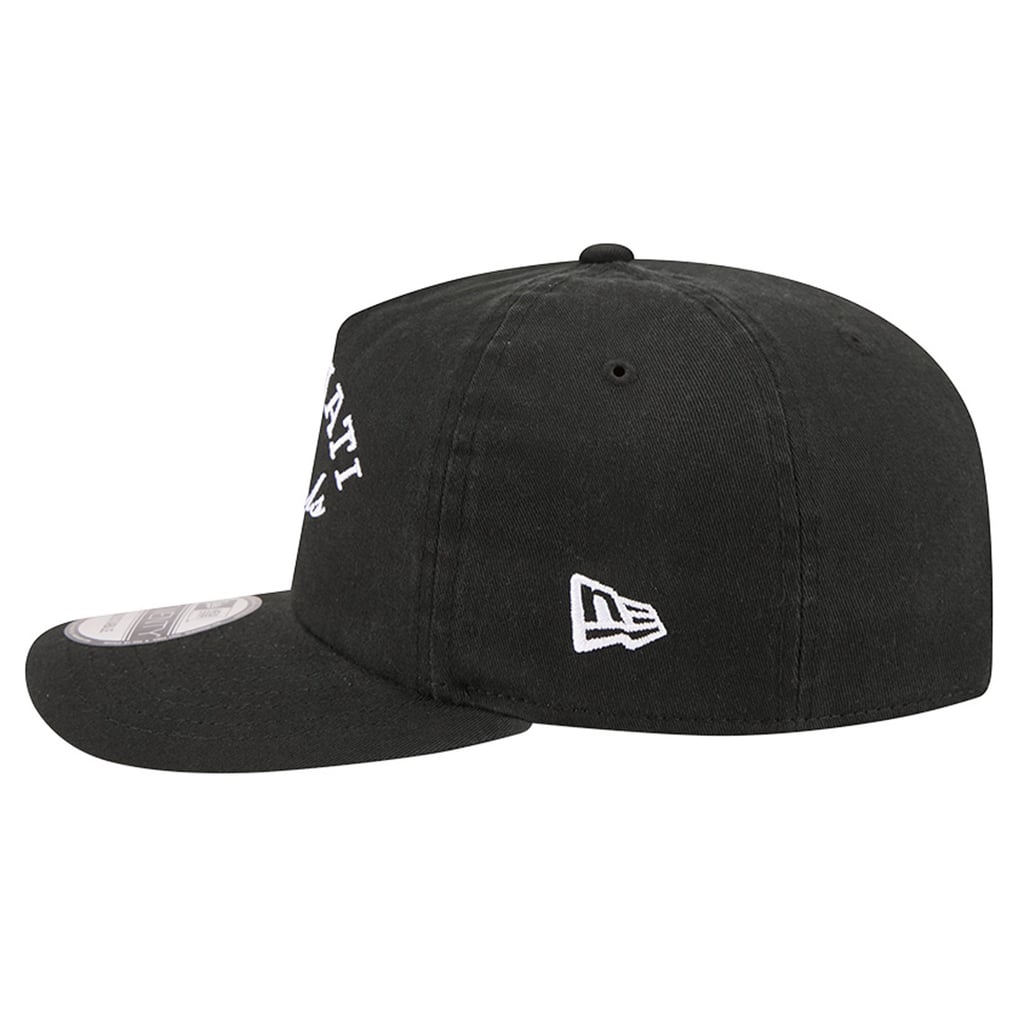 Cincinnati Bengals New Era Stacked 19TWENTY Adjustable Hat - Black